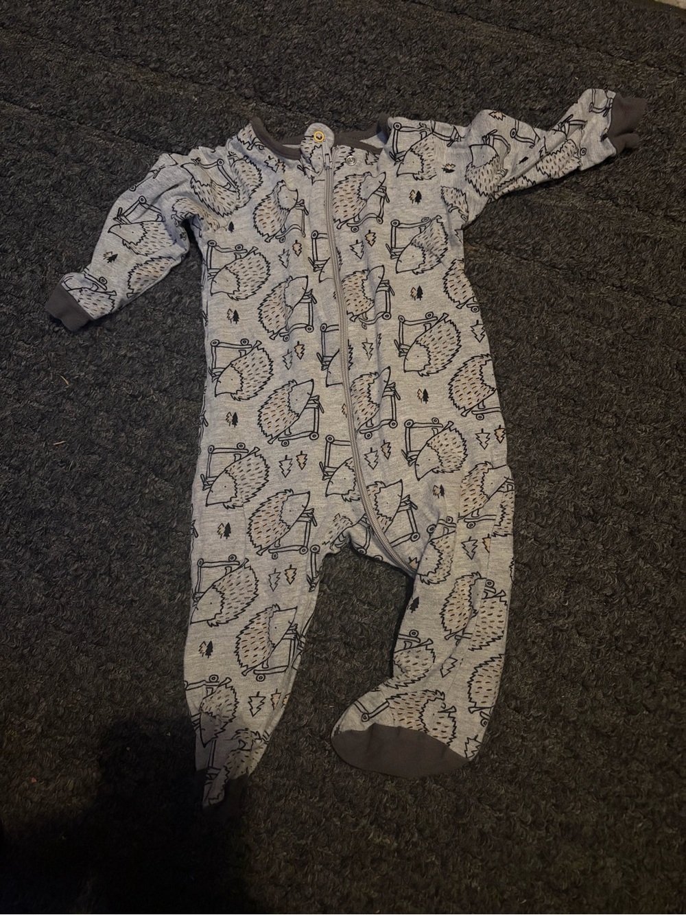Gerber hedgehog onesie.